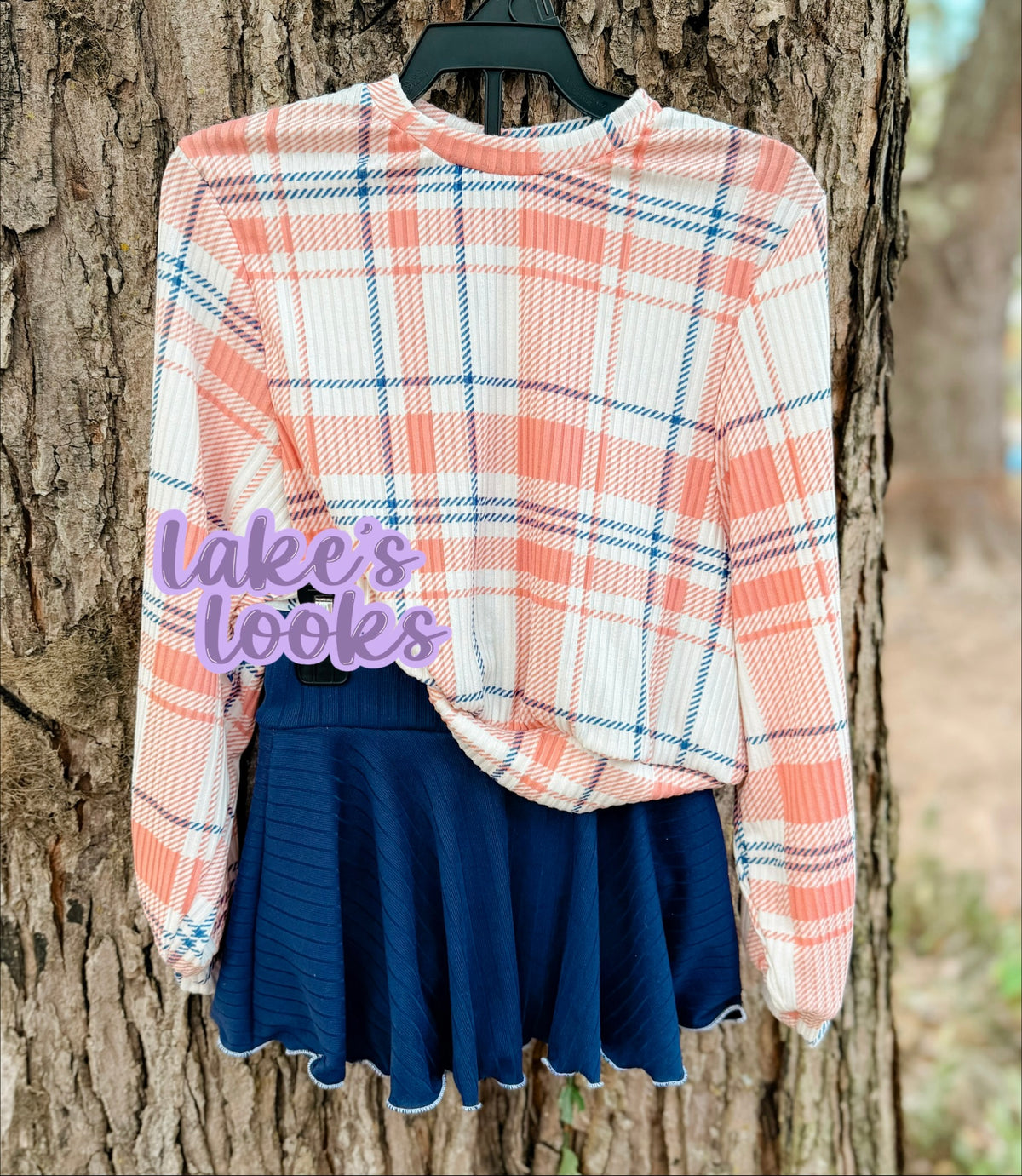 RTS (18/24) Plaid Sad Girl Crew & Skirted Bummie