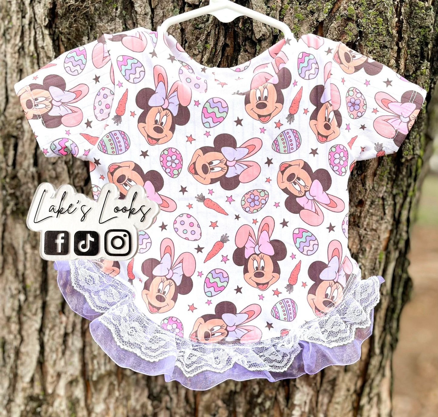RTS (12/18) Easter Mouse Top W/ Trim