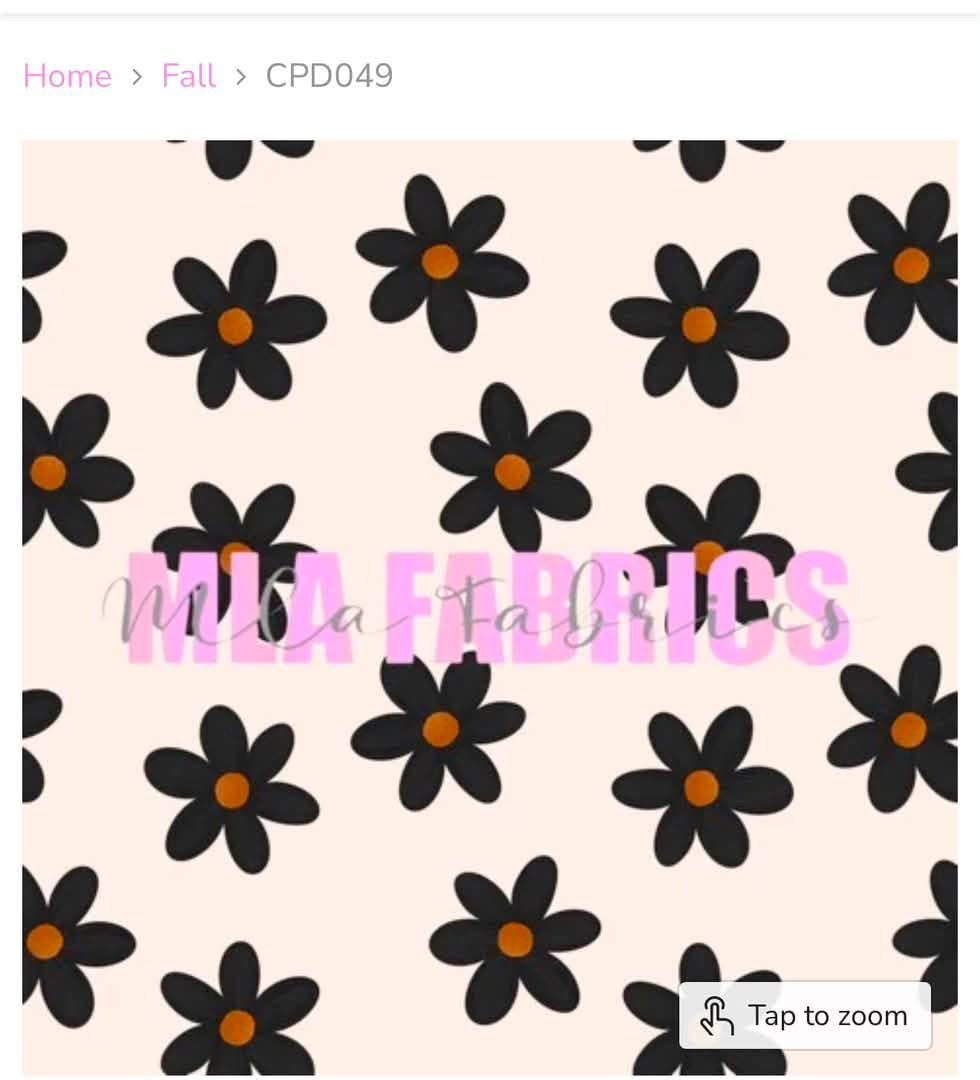 Black & Orange Floral