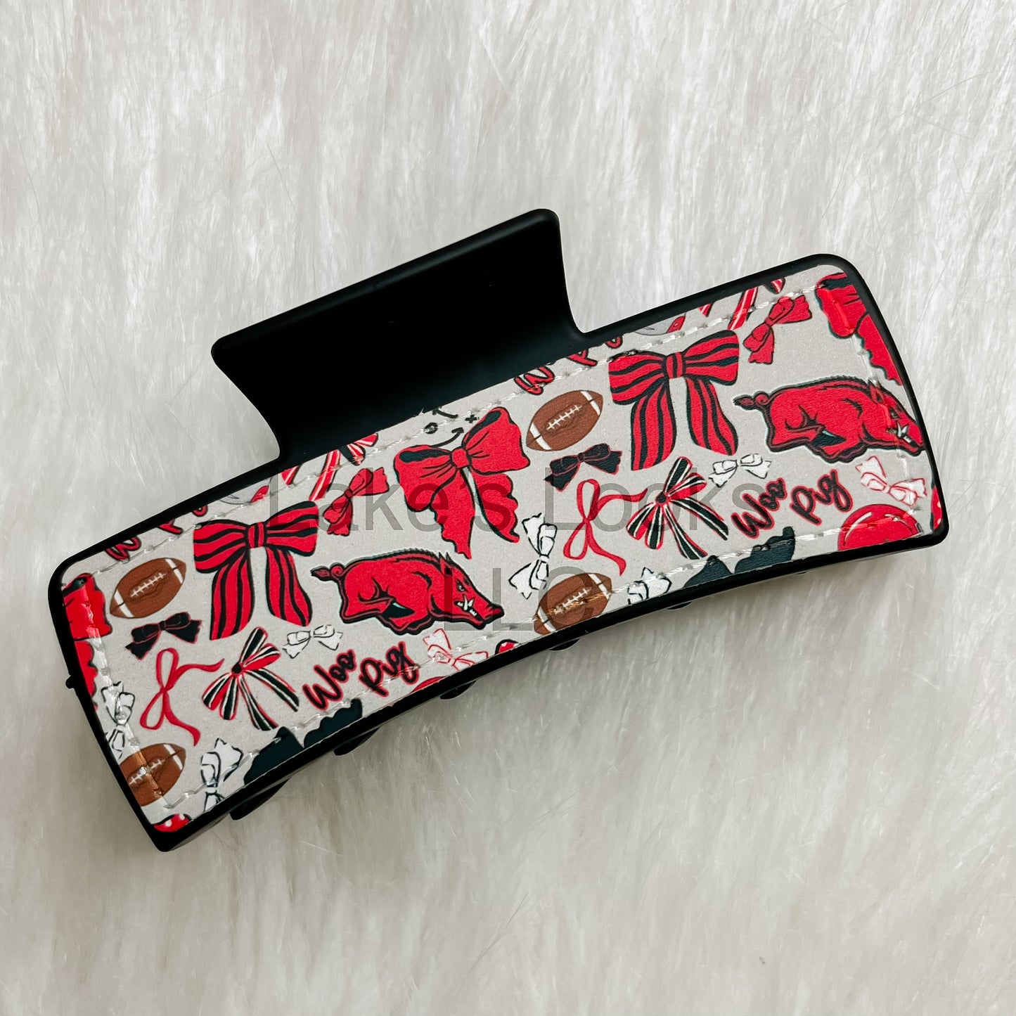 Arkansas Football Claw Clip