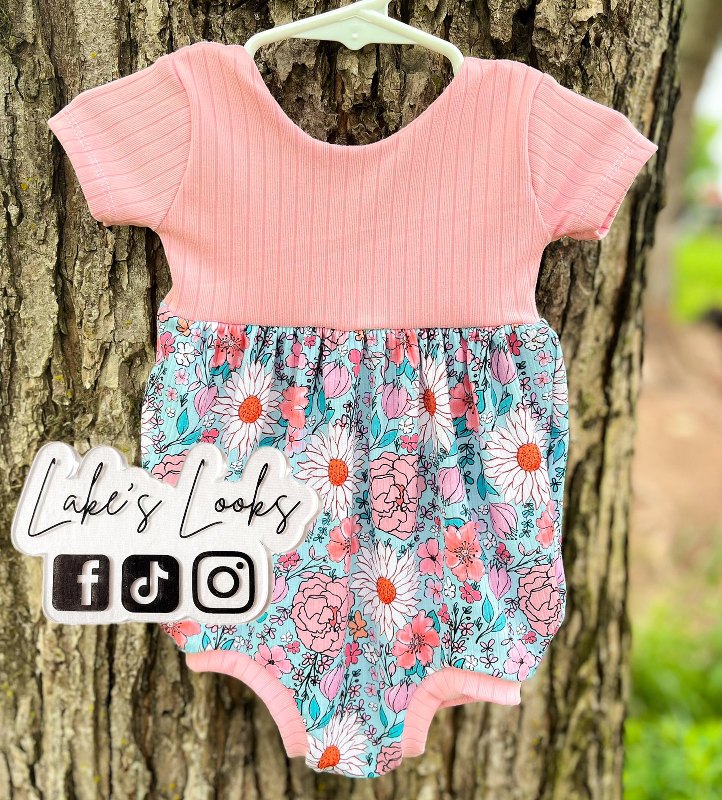 RTS (6/9) Bloom Floral Bubble Romper