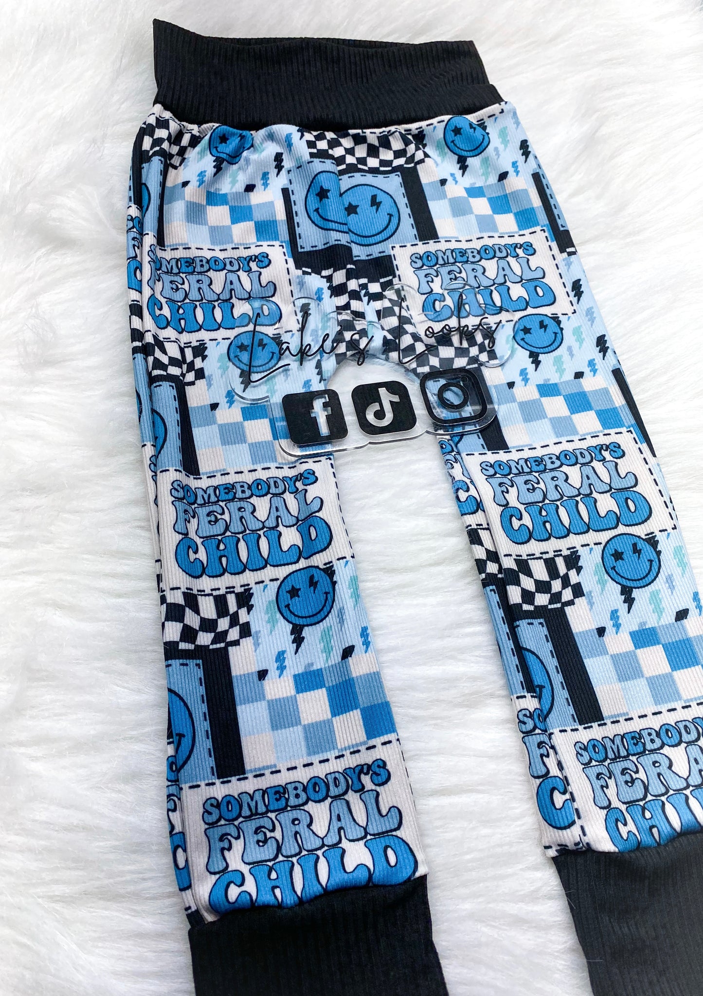 Someone's Feral Child (Pink & Blue)