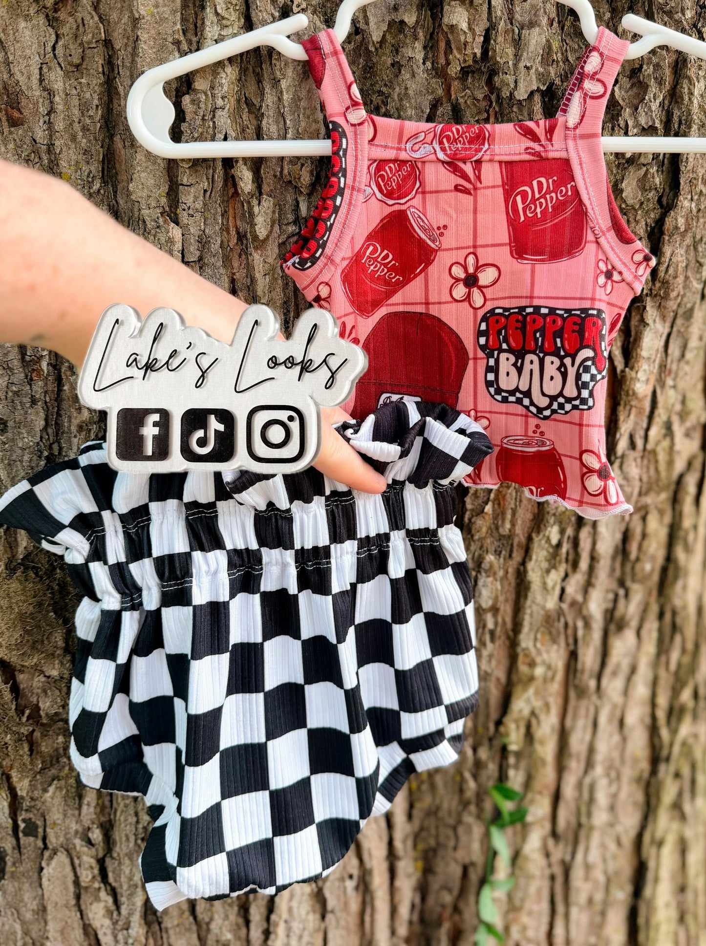 RTS (6/9) Dr. Pep Crop Cami & Checkered Bloomies