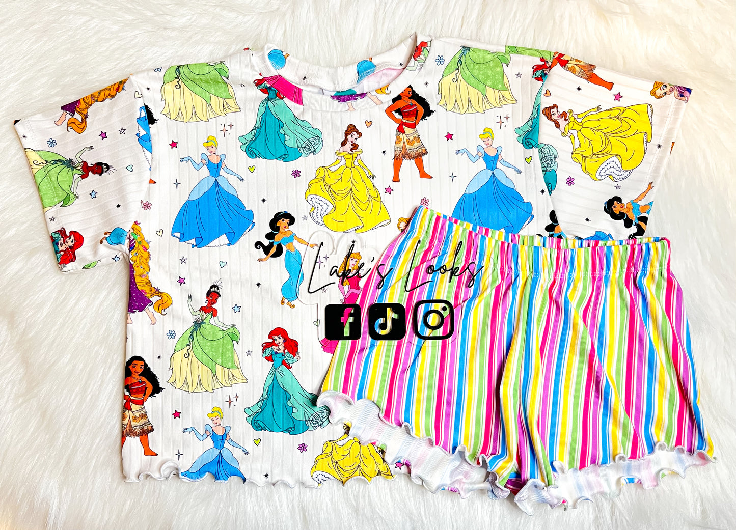 RTS (2T) Princess Boxy & Breezy Shorts