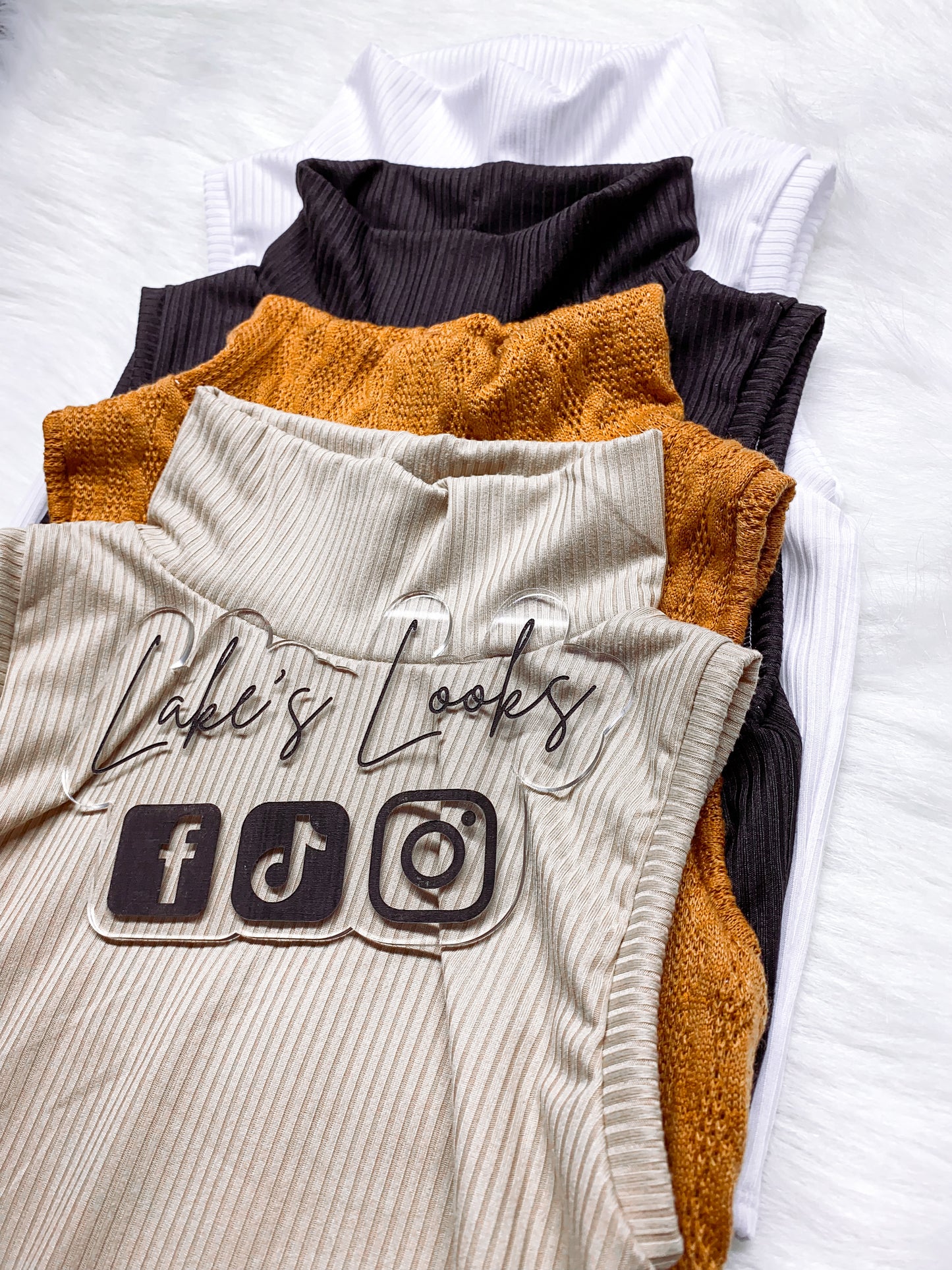 Mystery Solid Mock Neck Tank