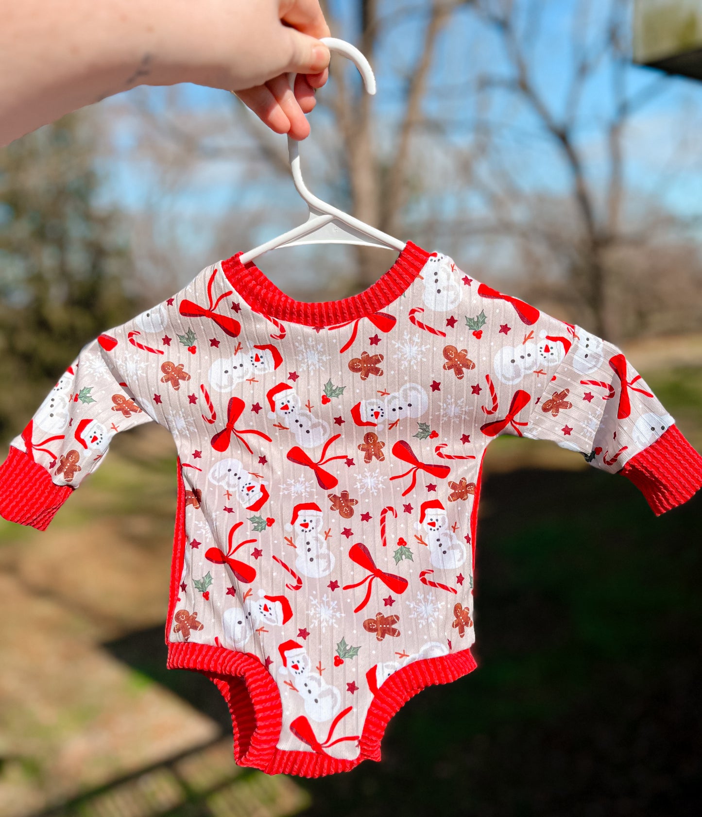 RTS (0/3 Runs Snug) Snowman Cozy Romper