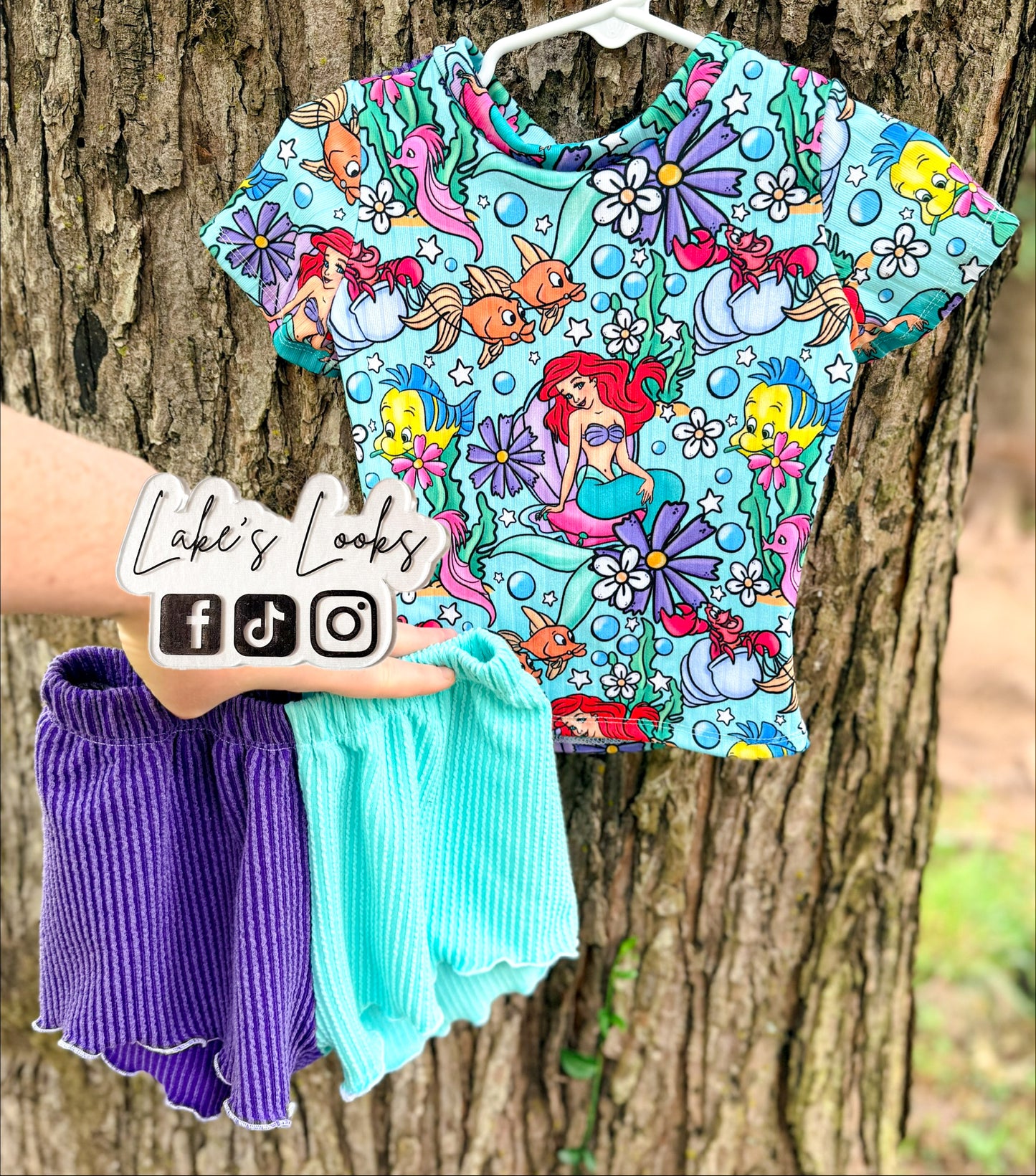 RTS (3T) Mermaid Addison Top & Breezy Shorts