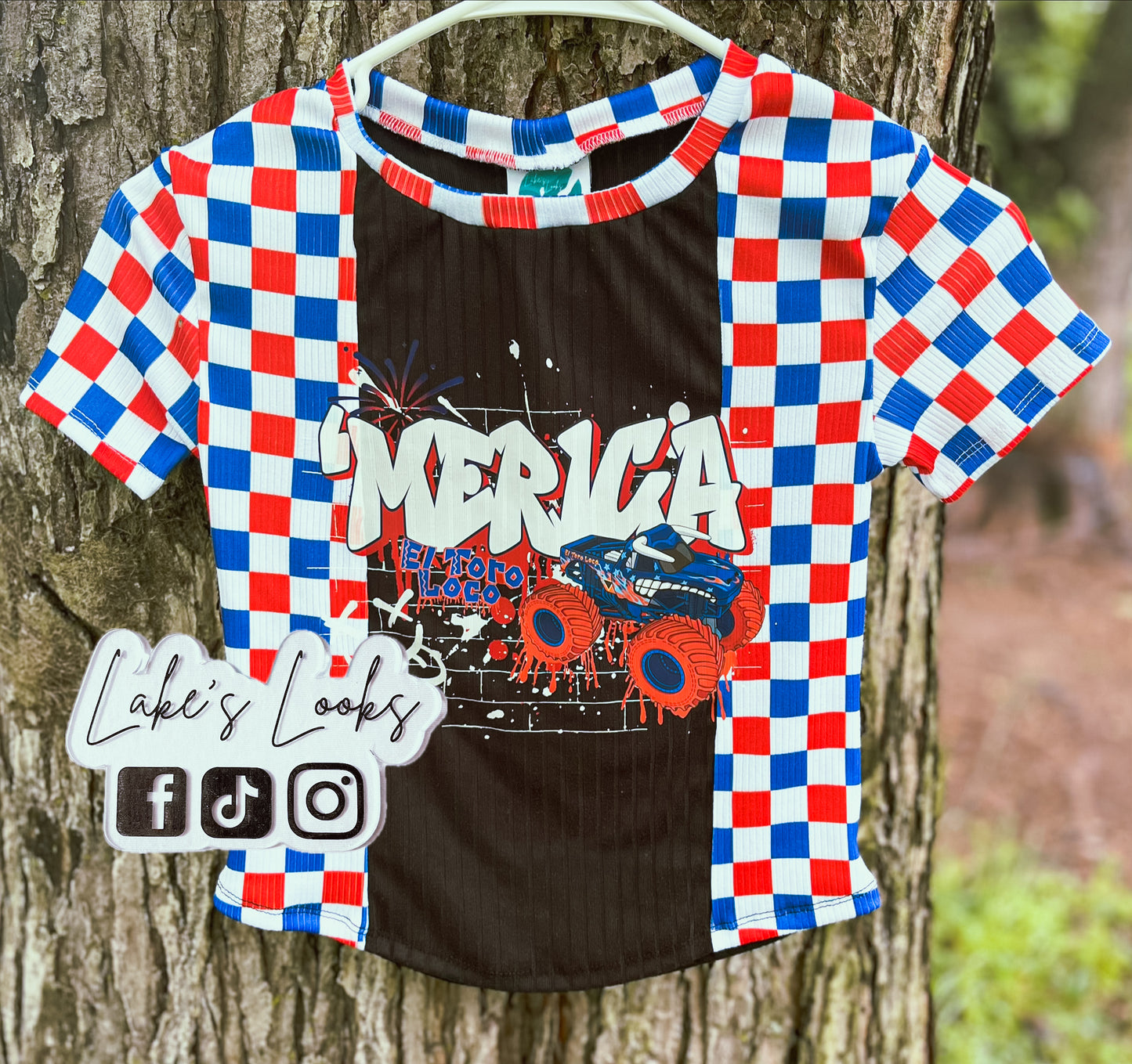 RTS (4T) Merica Colorblock 4OJ Tee