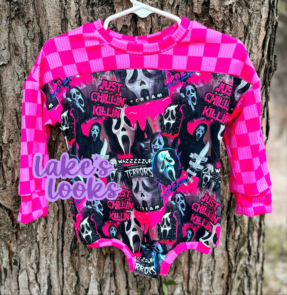 RTS (12/18) Wazzzup Halloween Cozy Romper