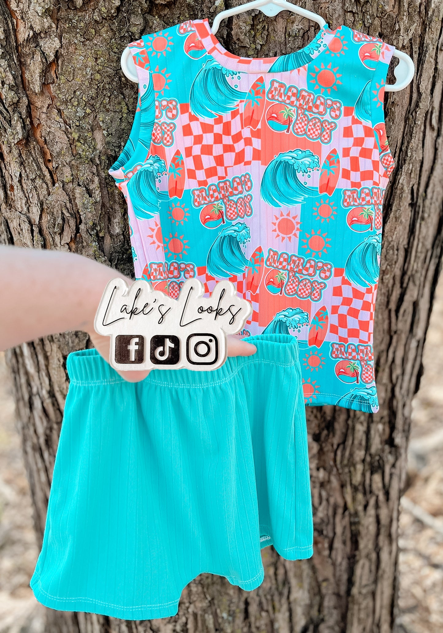 RTS (3T) Mama's Boy Ocean Summer Set