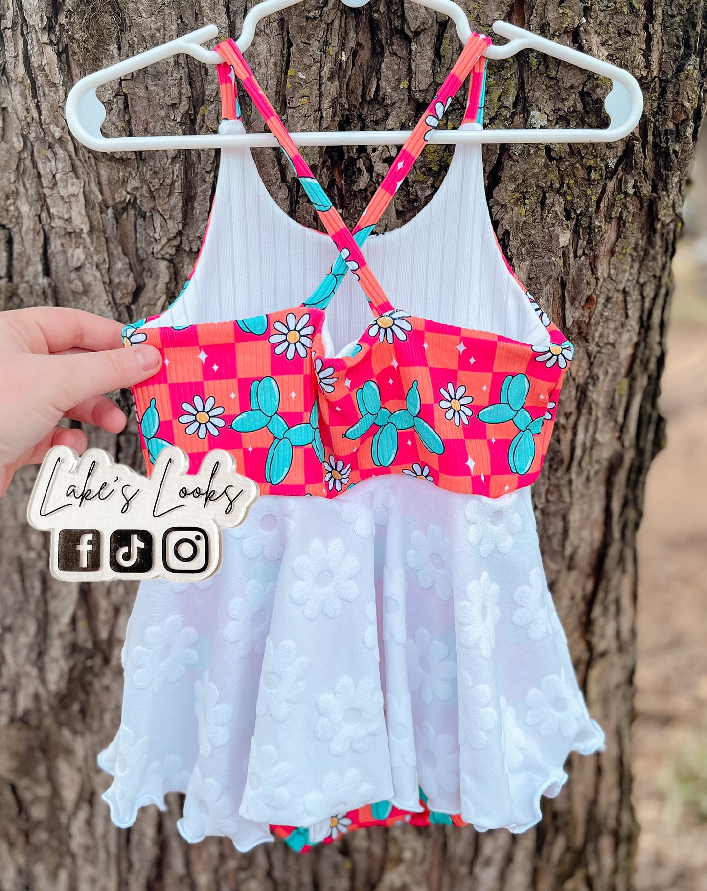 RTS (3T) Summer Balloon Dog Brielle (Runs Snug)