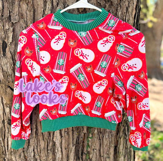 RTS (4T) SB Christmas Sad Girl Crew