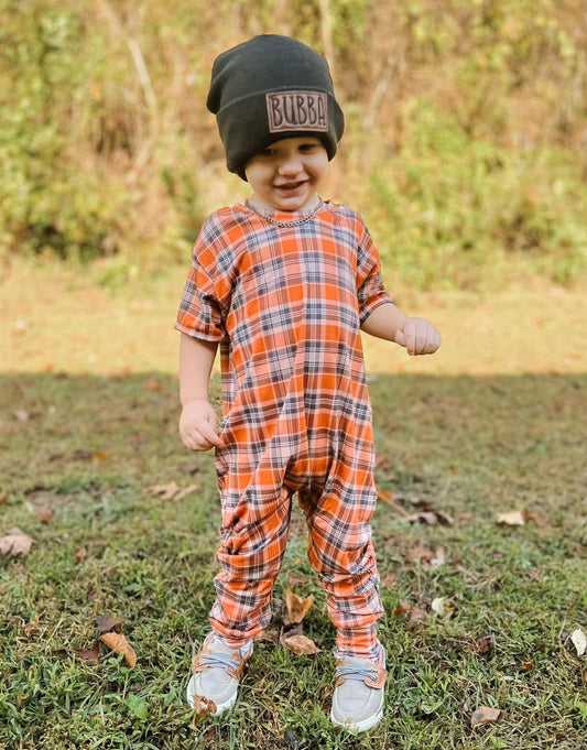 Orange / Brown Plaid
