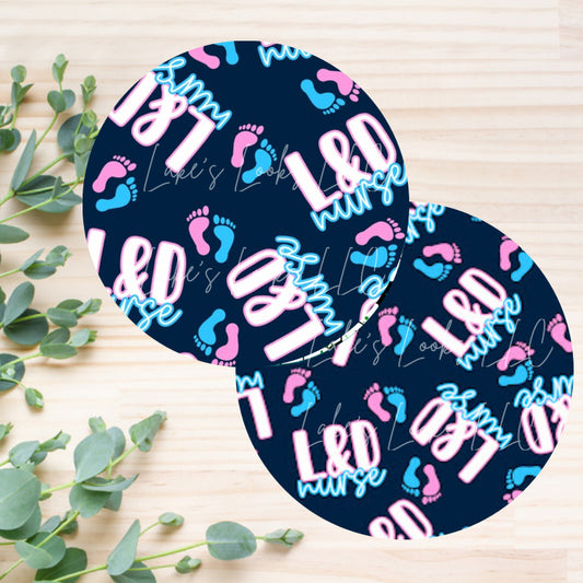 L&D Nurse Car Coasters