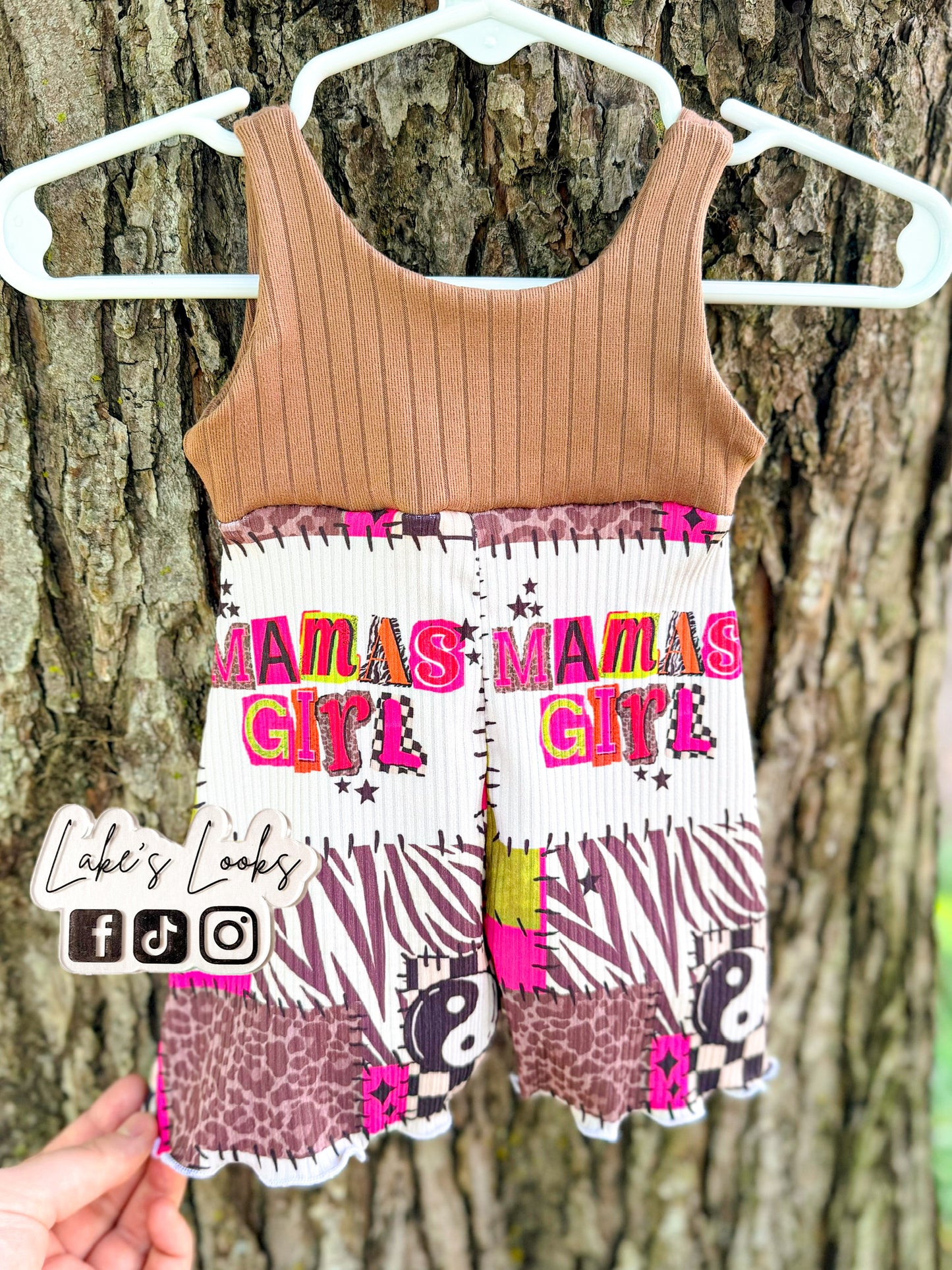 RTS (3/6) Mama's Girl Shortie Petal Romper