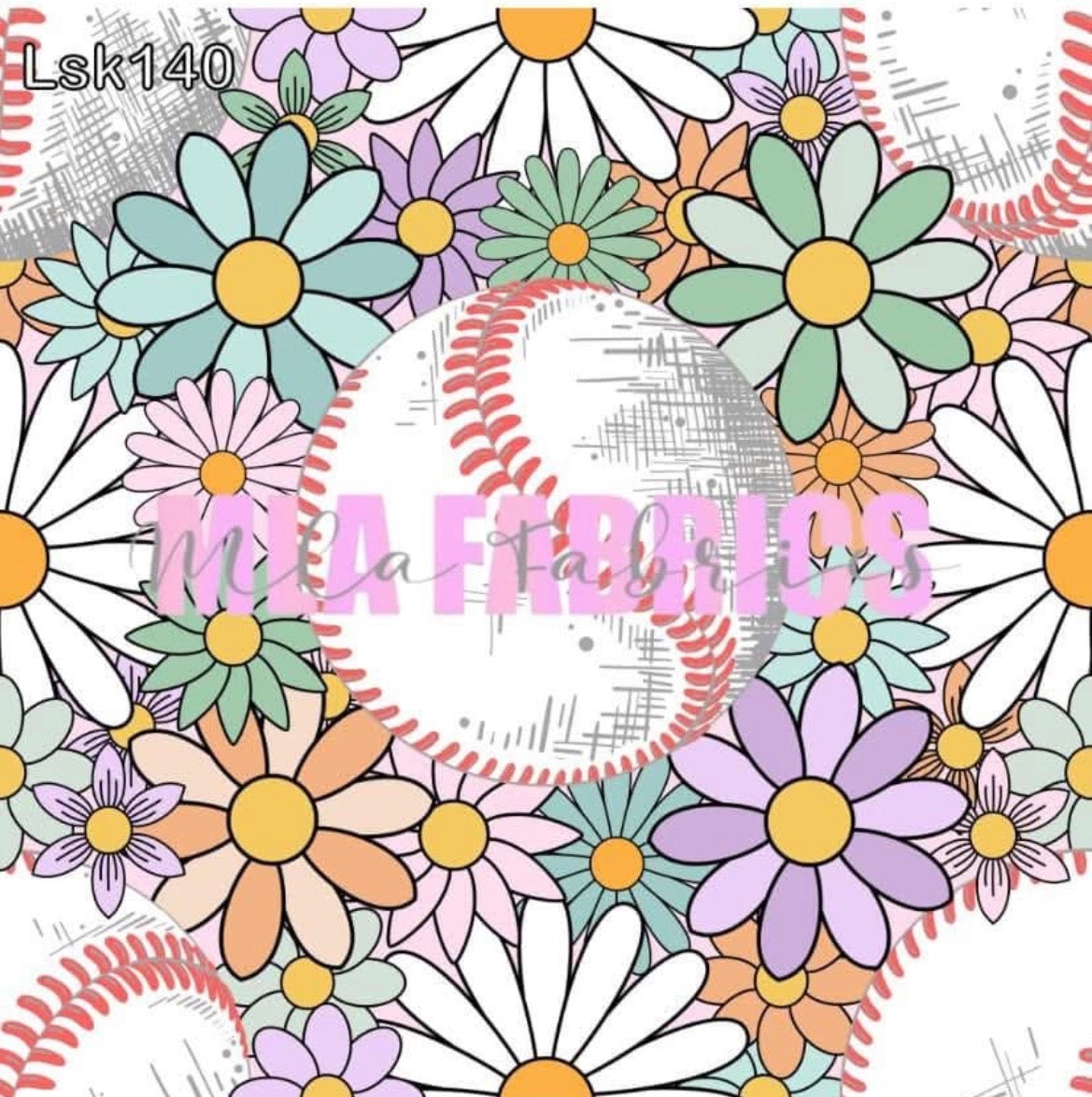 Floral Softball or Baseball