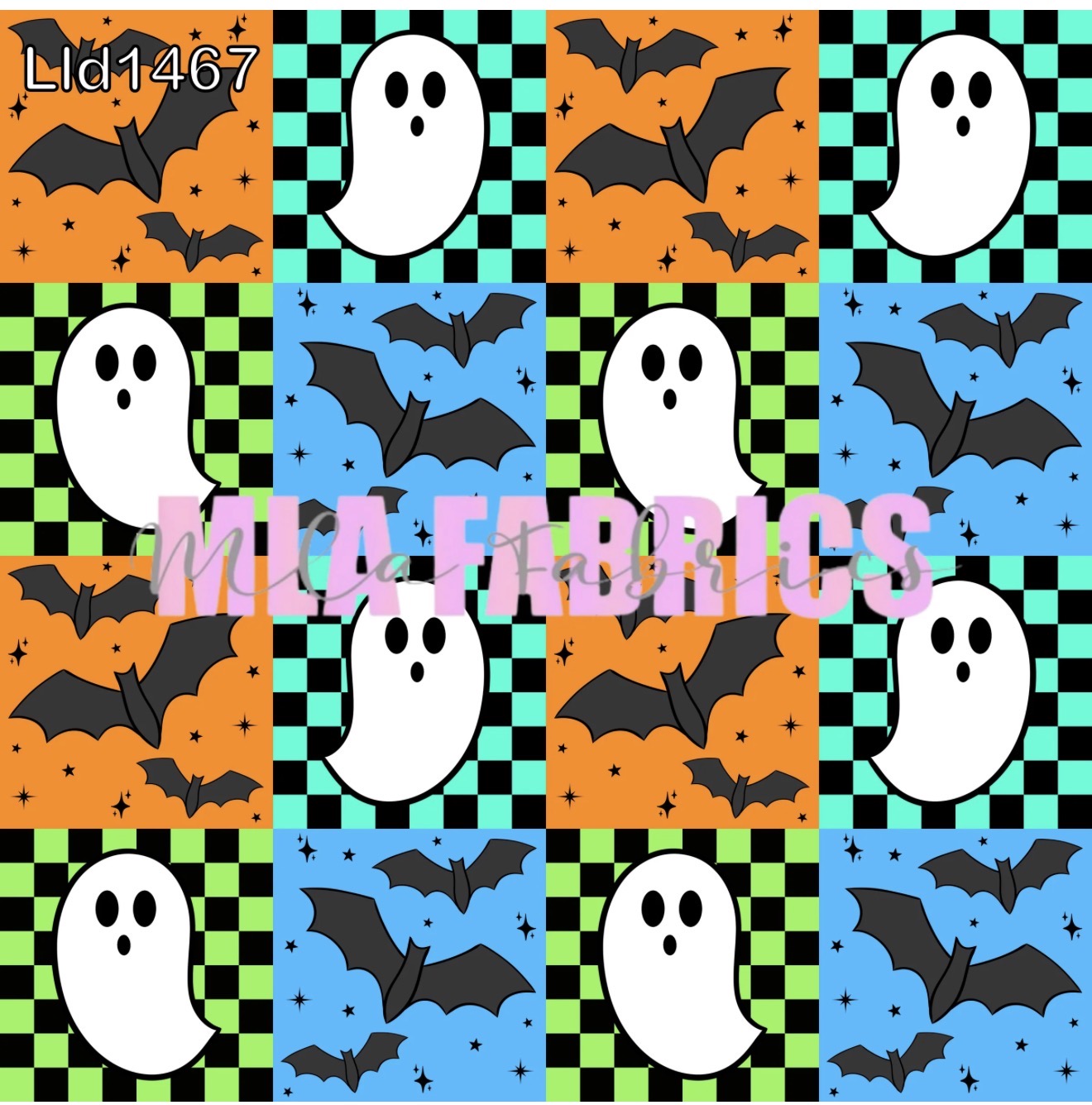 Checkered Ghosts & Bats (2 Colorways)