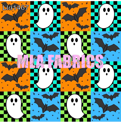 Checkered Ghosts & Bats (2 Colorways)