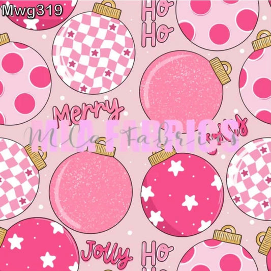 MWG Pink Ornaments