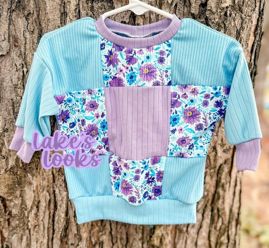 RTS (3/6) Floral Patchwork Sweater