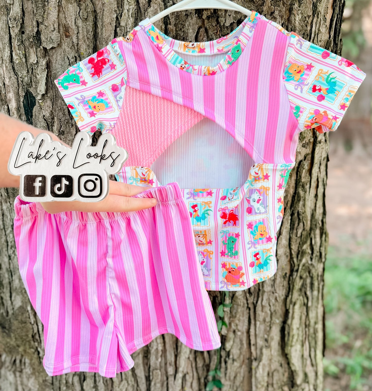 RTS (6/7Y) Sidekicks Addison Top & Comfy Shorts Set