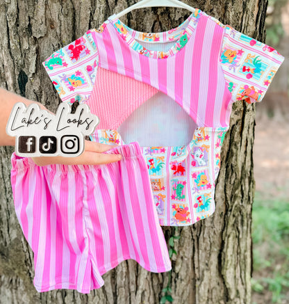 RTS (6/7Y) Sidekicks Addison Top & Comfy Shorts Set
