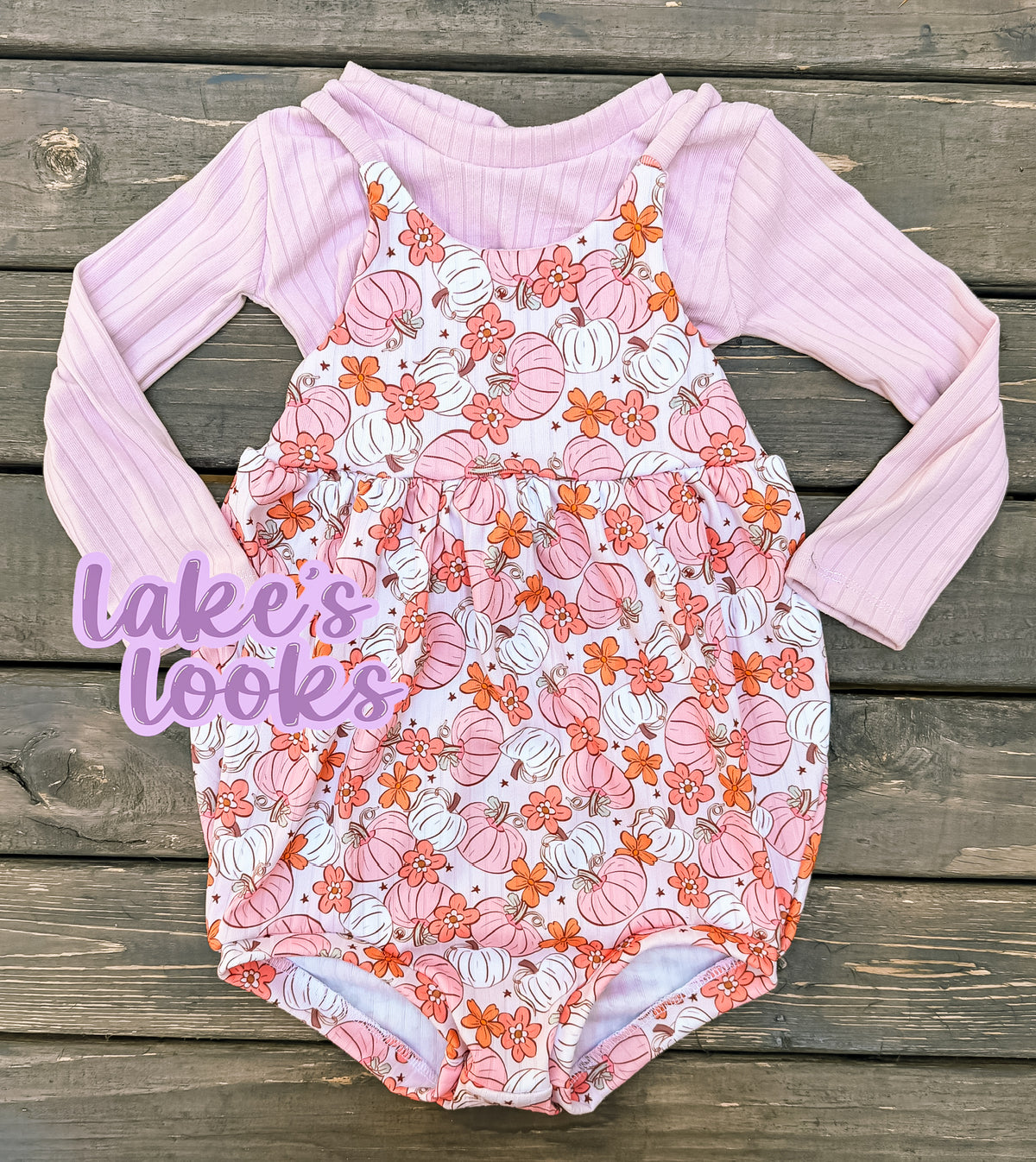 RTS (18/24) Pink Pumpkins Isla Crop & Clover Bubble
