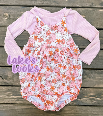 RTS (18/24) Pink Pumpkins Isla Crop & Clover Bubble