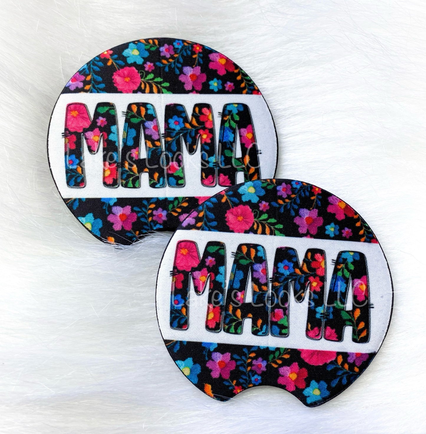 Floral Mama Car Coaster Set