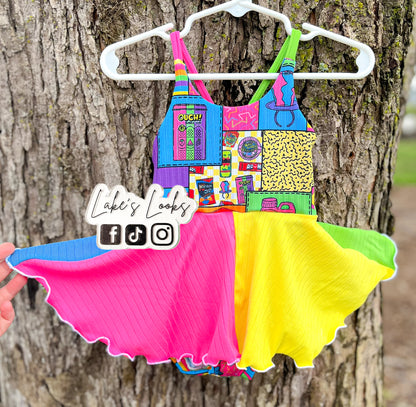 RTS (12/18) Neon Retro Cross Back Brielle