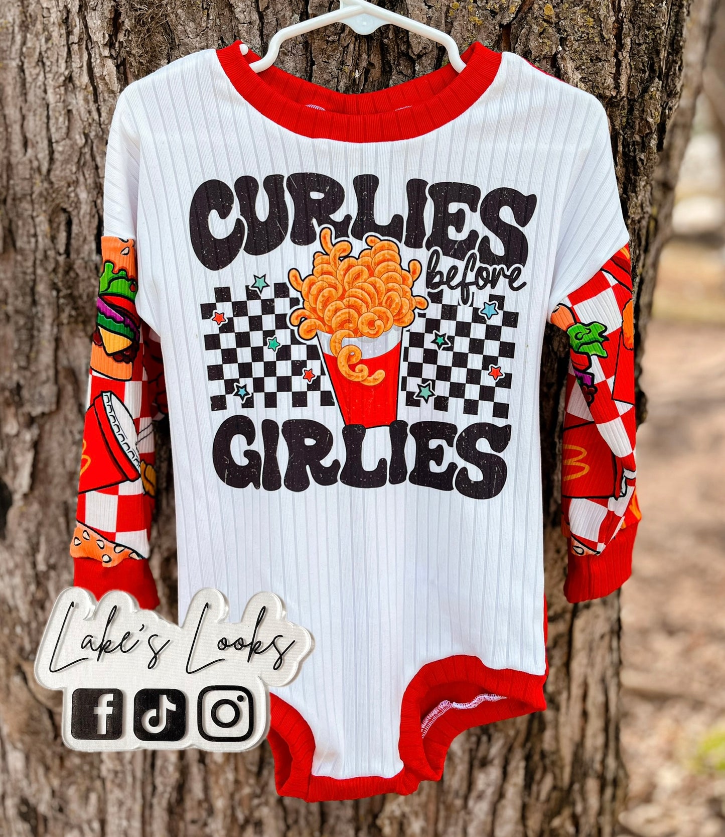 RTS (18/24) Curlies Before Girlies Cozy Romper