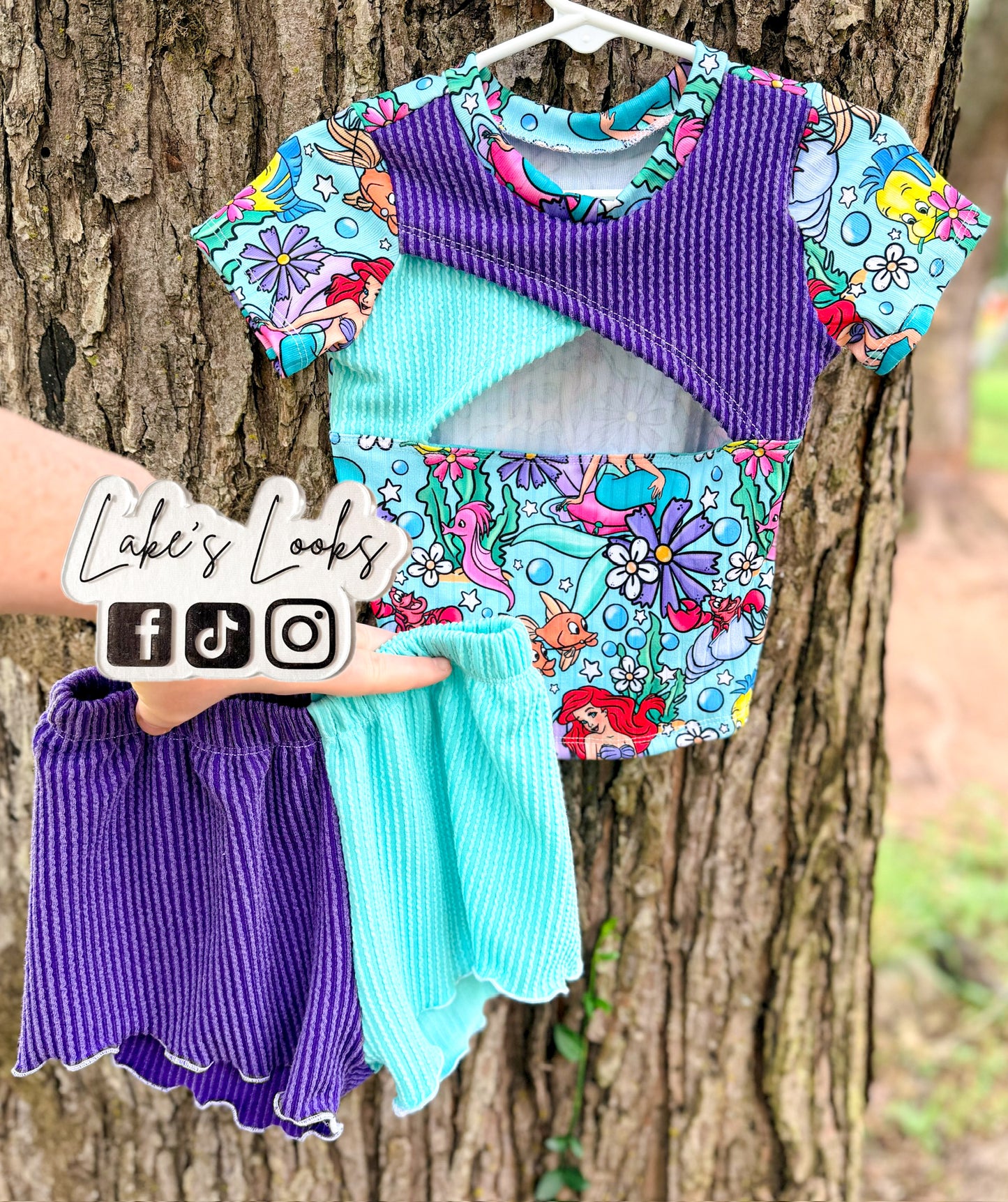 RTS (3T) Mermaid Addison Top & Breezy Shorts