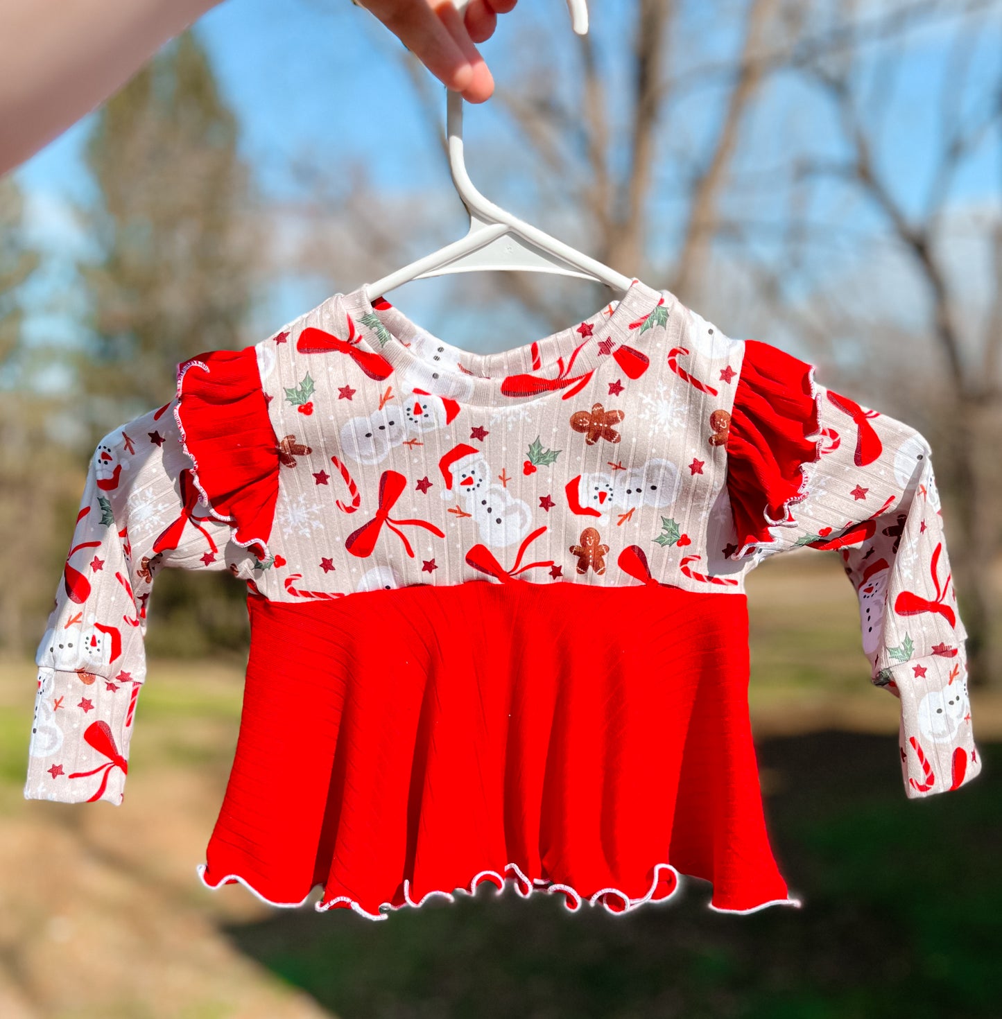 RTS (12/18) Snowman Astoria Peplum