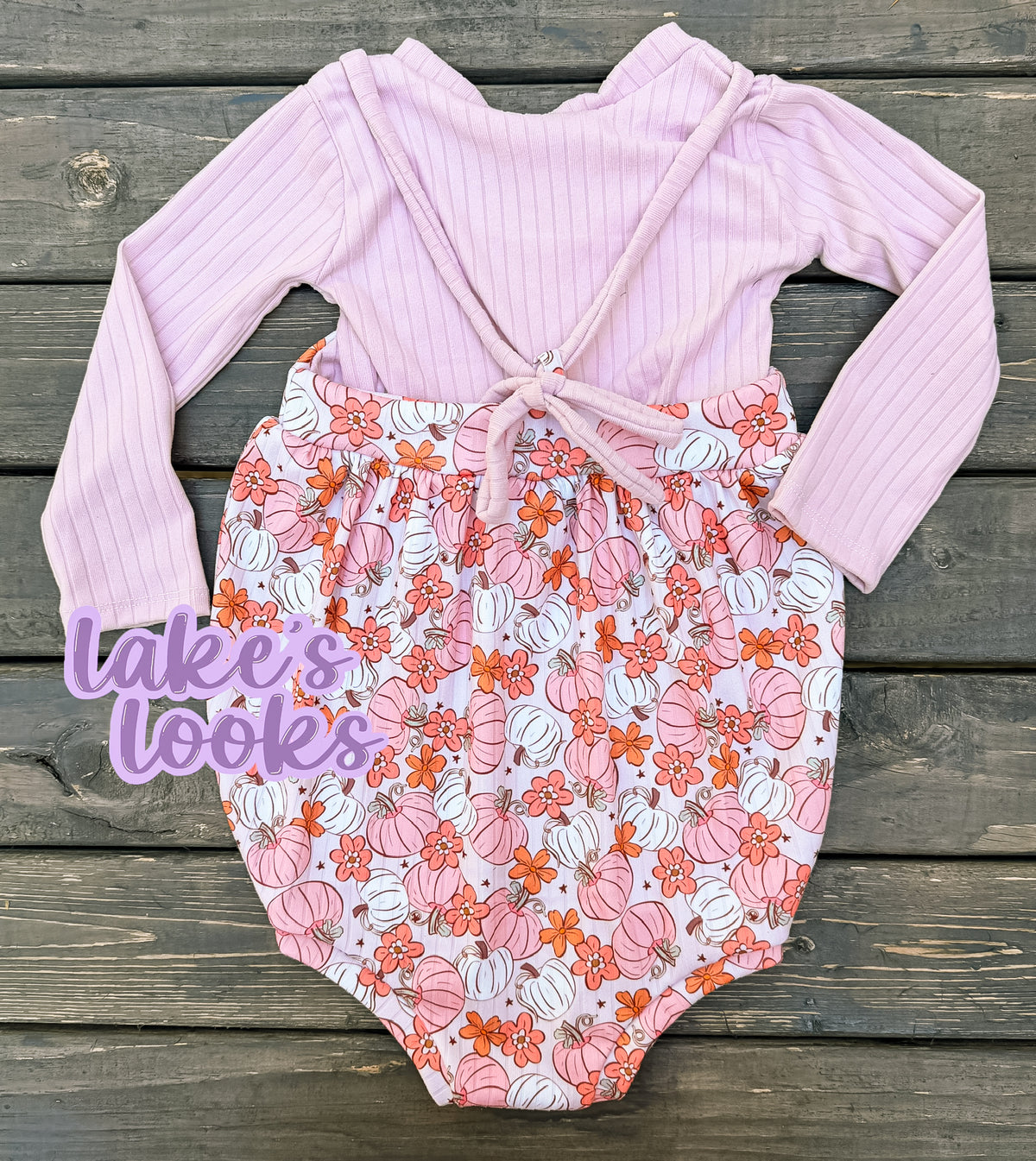 RTS (18/24) Pink Pumpkins Isla Crop & Clover Bubble