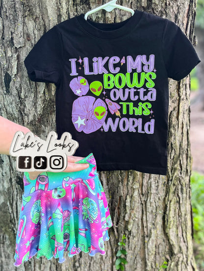 I Like My Bows Out of this World Tee