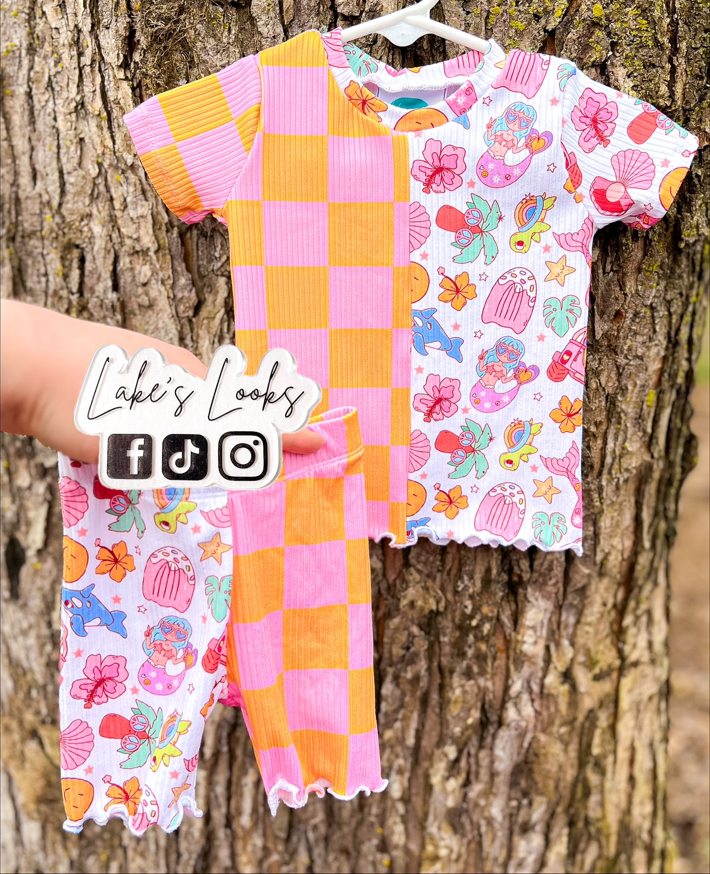 RTS (0/3) Summer Fun & Checks   Tee/ Bikers Set