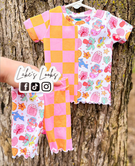 RTS (0/3) Summer Fun & Checks   Tee/ Bikers Set