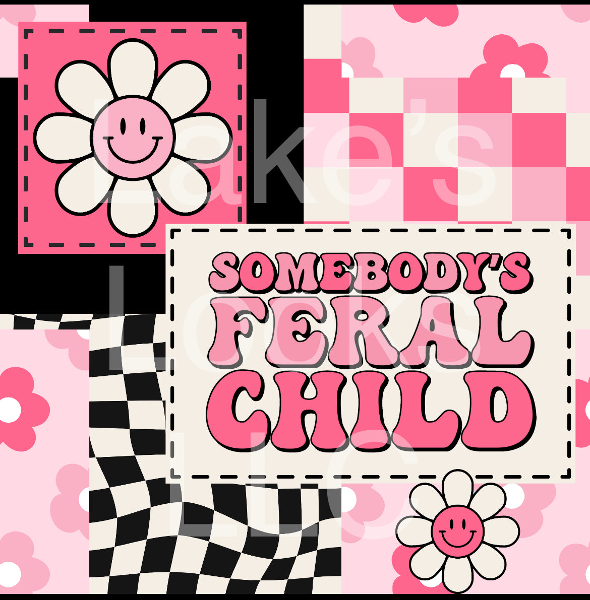 Someone's Feral Child (Pink & Blue)