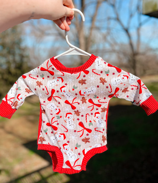 RTS (0/3 Runs Snug) Snowman Cozy Romper