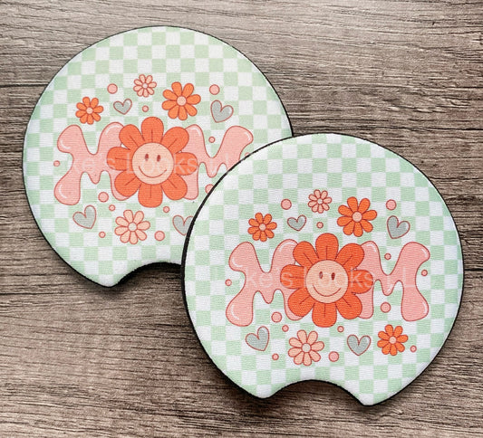 Spring Mom Car Coasters