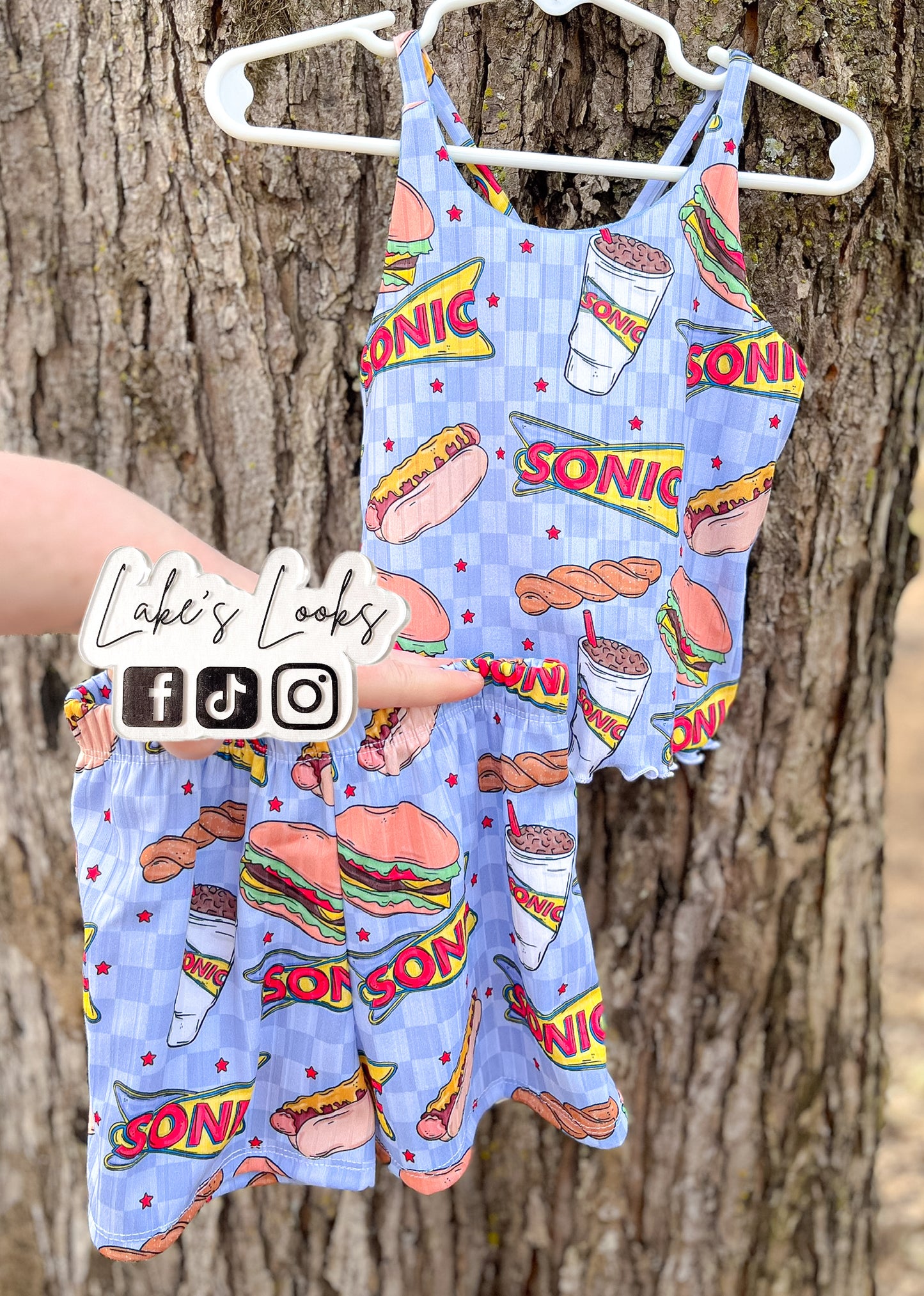 RTS (4T) Drive In Cross Back Brielle Top & Comfy Shorts