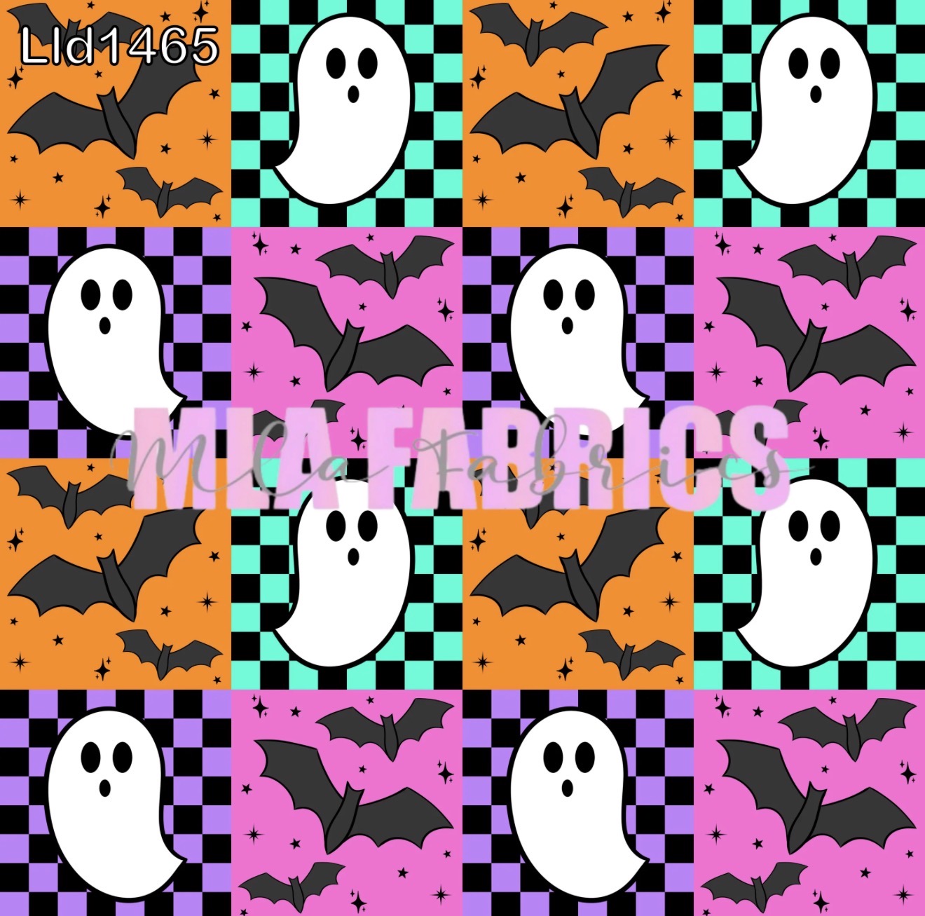 Checkered Ghosts & Bats (2 Colorways)