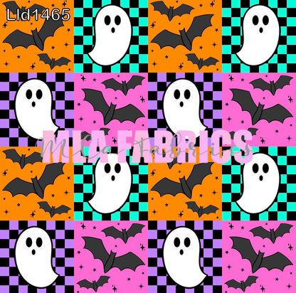 Checkered Ghosts & Bats (2 Colorways)