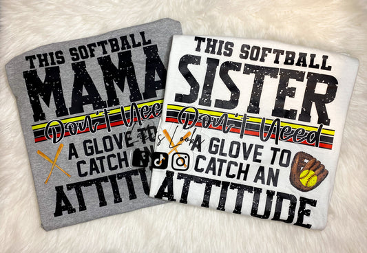Catch an Attitude (Baseball/ Softball Options)