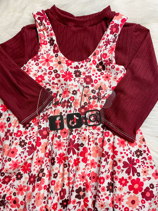 Pink/Red Floral