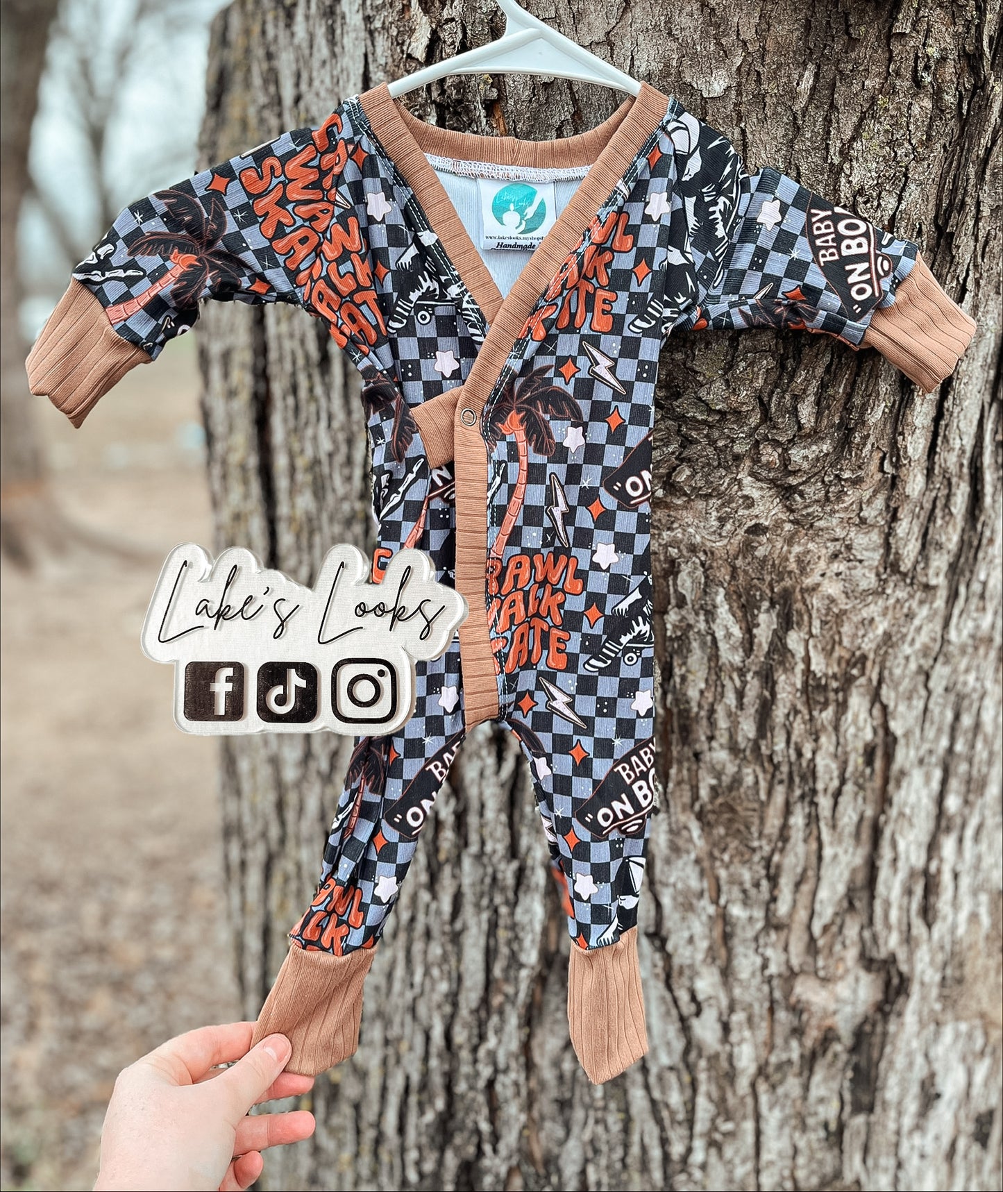 RTS (0/3) Crawl Walk Skate River Romper