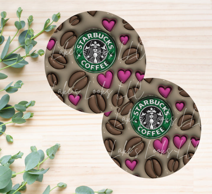 Bucks Coffee Car Coasters