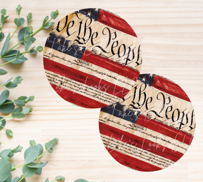 We The People Car Coasters