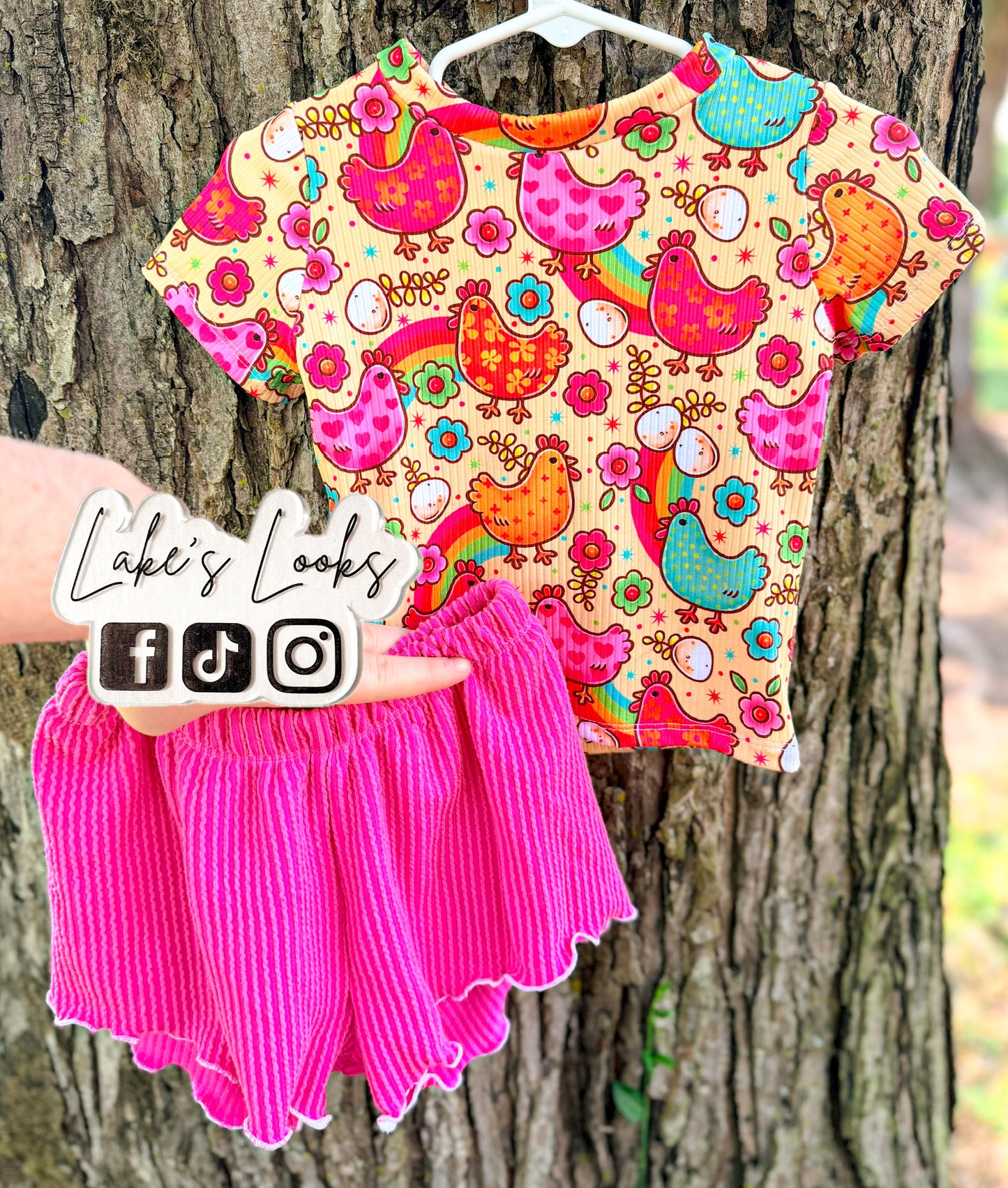 RTS (2T) Chicken Addison Top & Breezy Shorts