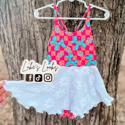 RTS (3T) Summer Balloon Dog Brielle (Runs Snug)